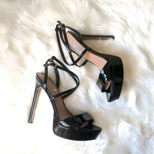Steve Madden 6" Black High Heels size 9